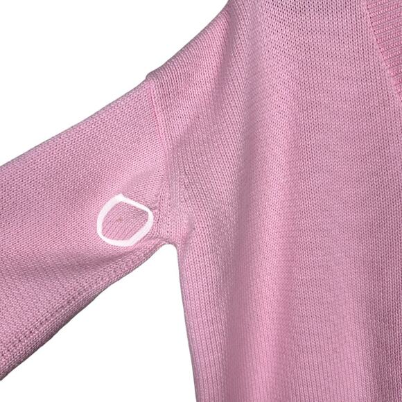 Olivia Rubin Intarsia Heart Flora Pink Cardigan Small - Picture 9 of 10